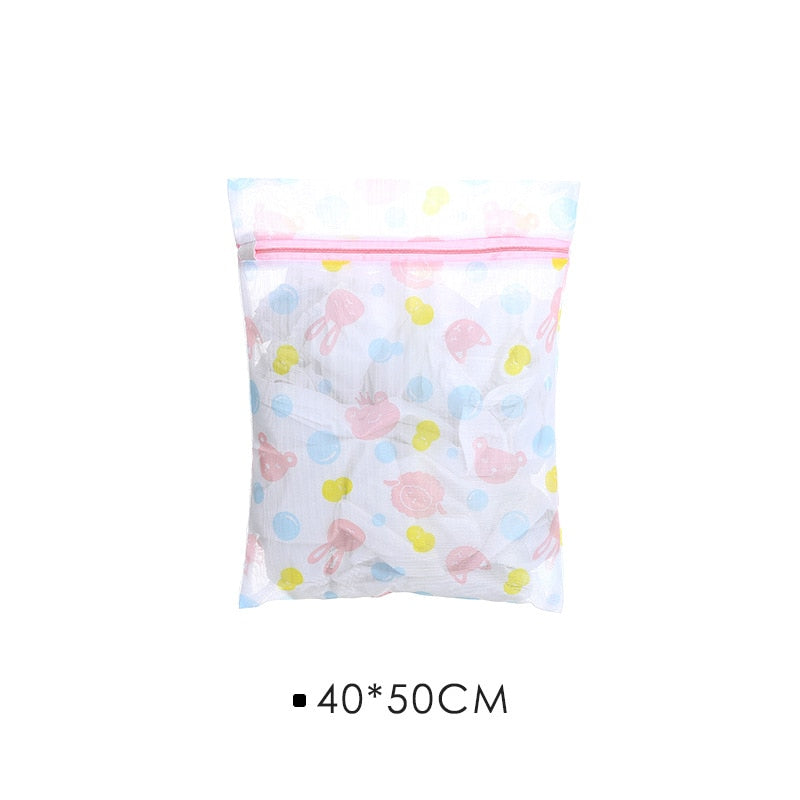 6 Size Zippered Foldable Nylon Laundry Bag