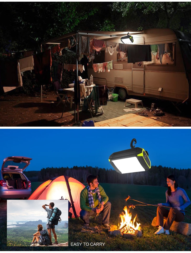 Flasher Mobile Power Bank Flashlight USB Port Camping Tent Light Outdoor Portable Hanging Lamp 30 LEDS Lantern Camping Light