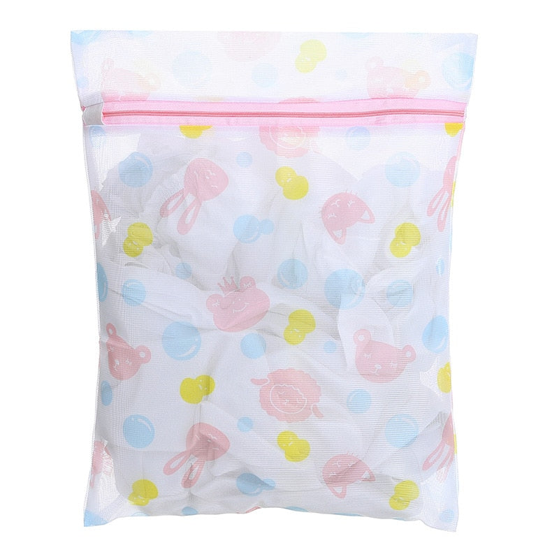 6 Size Zippered Foldable Nylon Laundry Bag