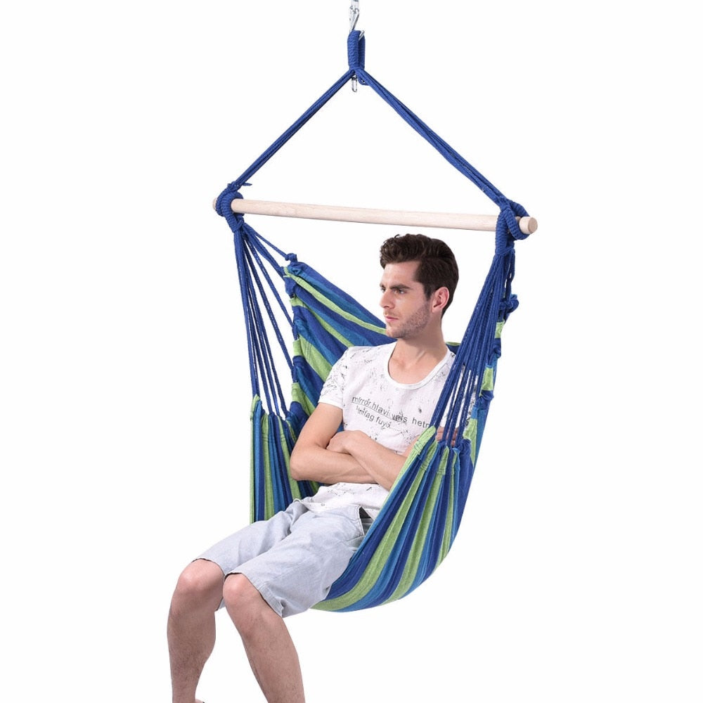 Goplus Garden Patio Porch - Swing Chair Seat Hammock Swinging Wood  - Outdoor Indoor S