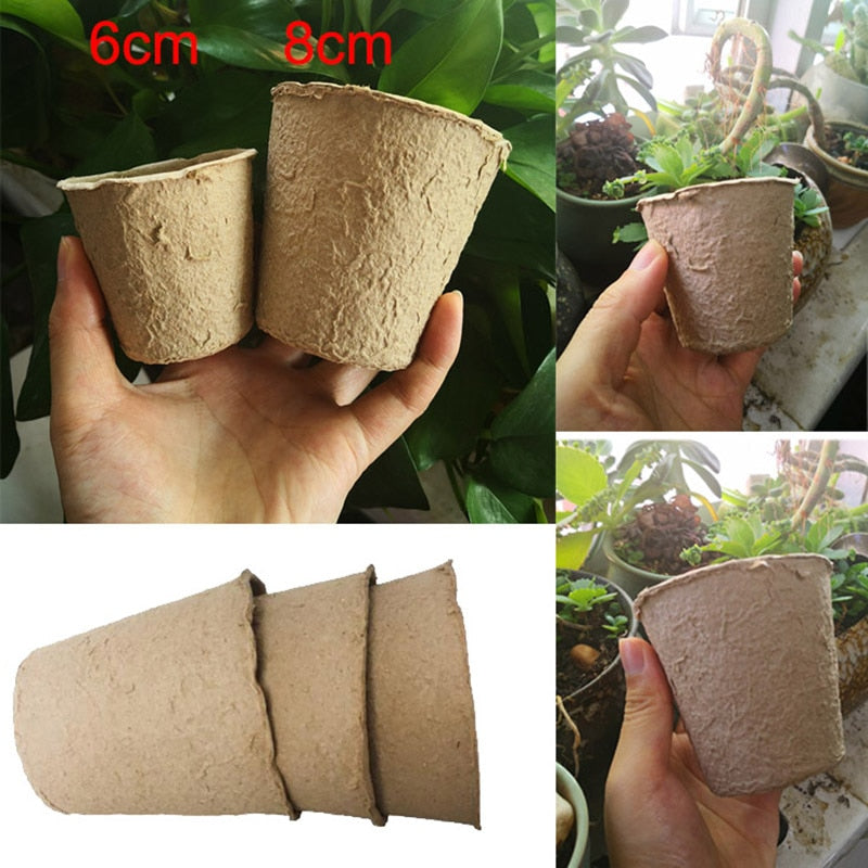 10pcs Paper Plant Nursery Cups