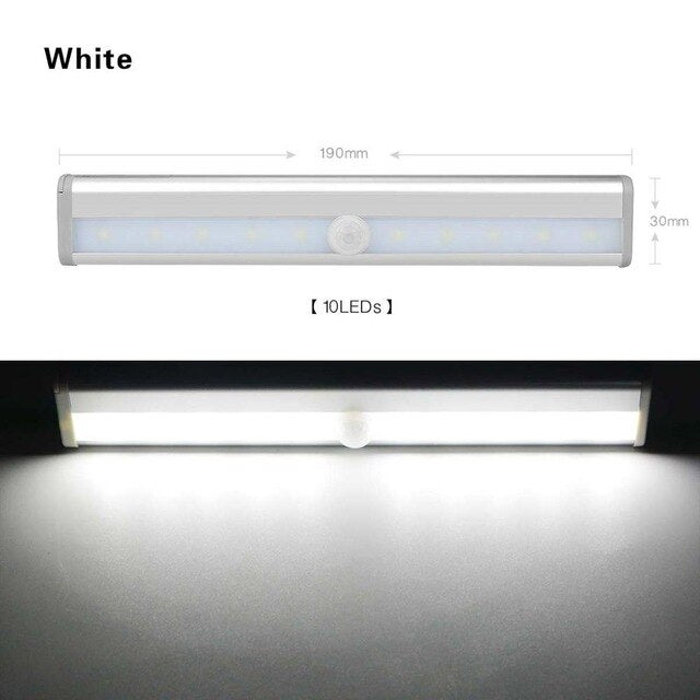 6/10 LEDs Battery Operated Wireless Motion Sensor Lights