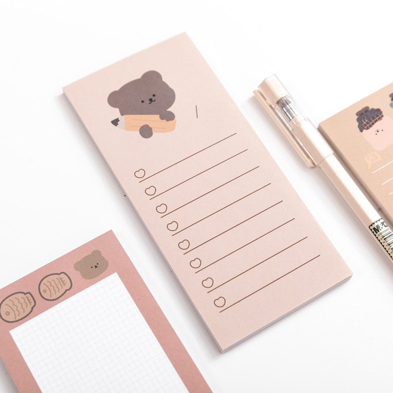 50 Sheets Bear Memo Pad