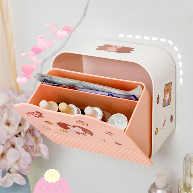 Adhesive Large Storage Organizer for Bathroom Accessories