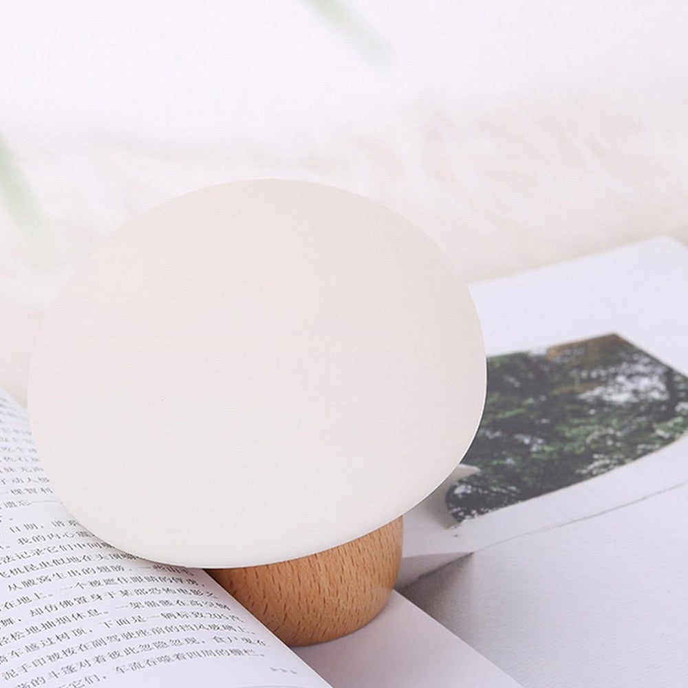 Cute Mini LED Mushroom Lamp Light USB Night Lights Touch Sensor Atmosphere Lamp - Sleeping Bedside Lamp