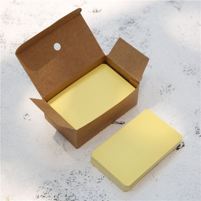 100pcs/box Blank Kraft Cards