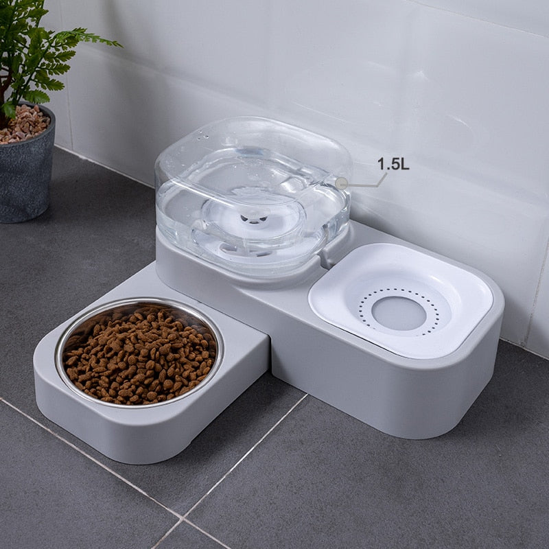 3 Style Pet Feeder Bowls - Automatic Drinking Fountain 1.5L Capacity