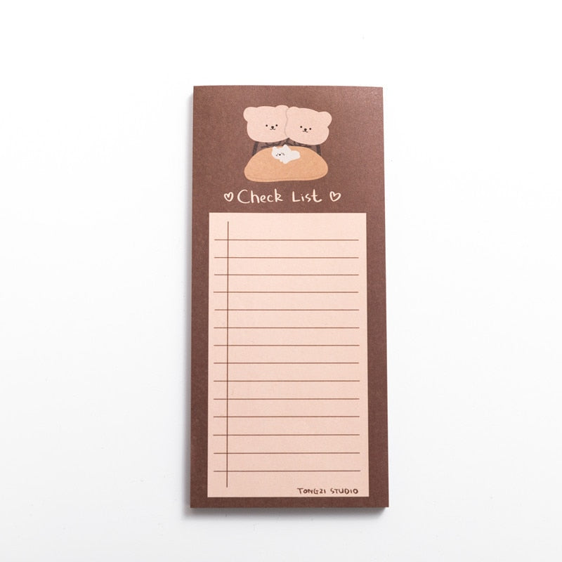 50 Sheets Bear Memo Pad