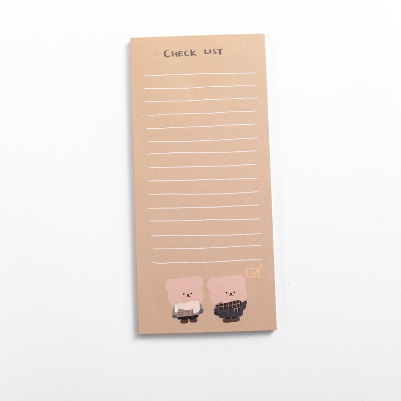 50 Sheets Bear Memo Pad