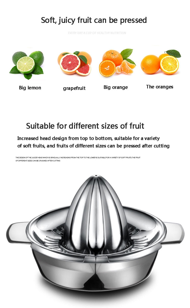 Manual Fruit Juicer 304 Stainless Steel Kitchen Tool