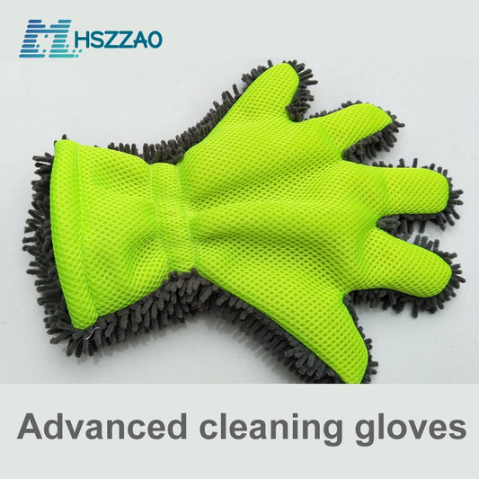 2 Pcs Microfiber Car Wash Gloves