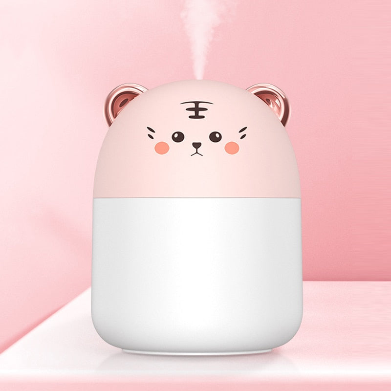 Desktop Humidifier With Colorful Atmosphere Light - Cool Mist