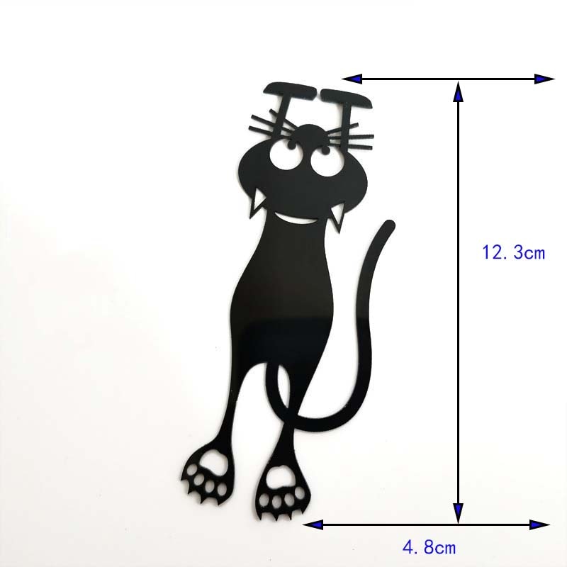 5pcs/set Kawaii Black Cat Bookmarks