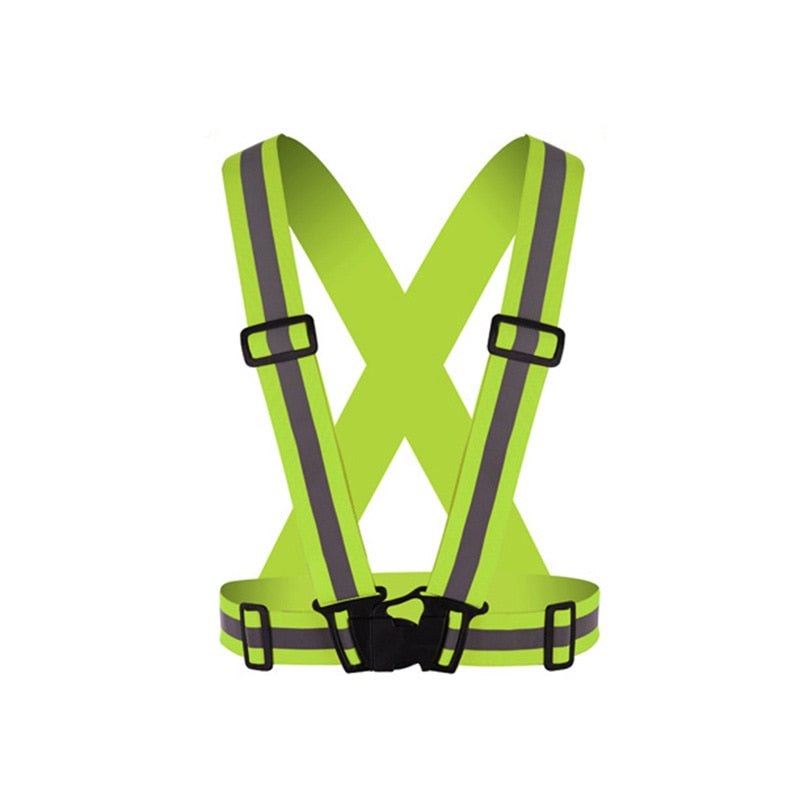 Reflective Vest High Visibility Adjustable Safety Vests - Elastic Strip