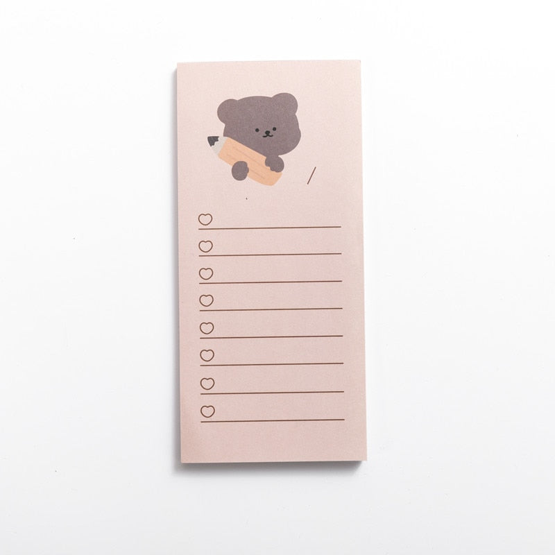 50 Sheets Bear Memo Pad