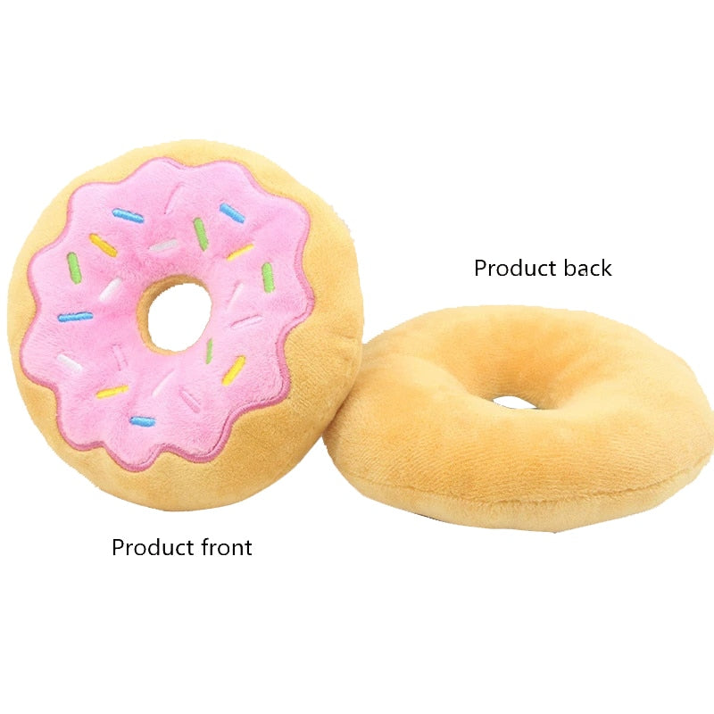 Donut Plush Squeaky Toy