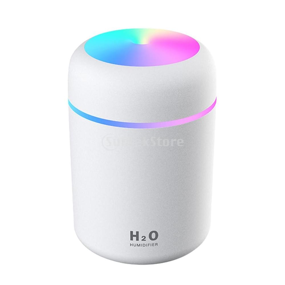 Portable 300ml Air Humidifier with Colorful Night Light - Cool Mist