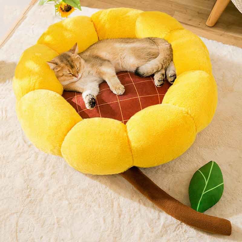 Pet Sun Flower Shape Round Nest