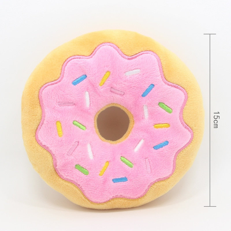 Donut Plush Squeaky Toy