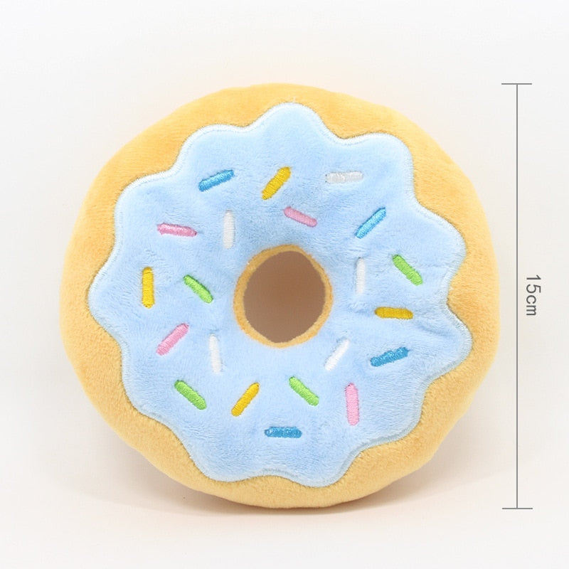 Donut Plush Squeaky Toy