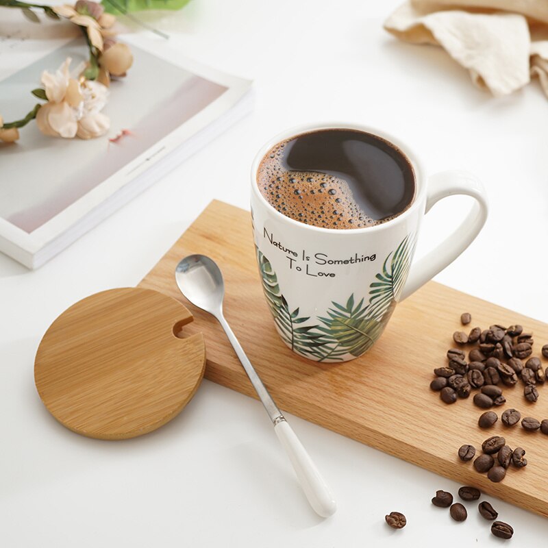 Rainforests Green Plants Monstera Coffee Mug