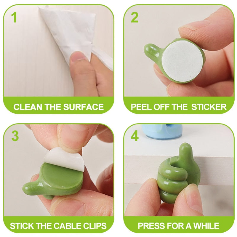 Creative Thumb Hooks Self-Adhesive Clips