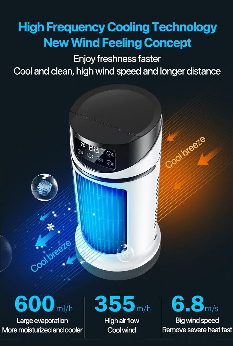 Portable Mini Air Conditioner Air Cooler Fan Water Cooling Fan