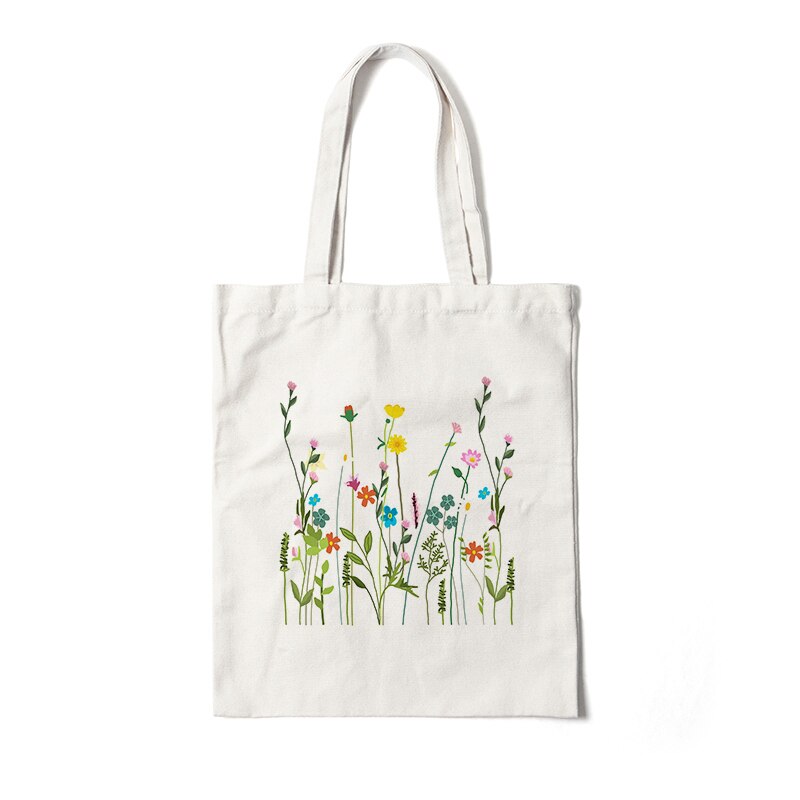 Floral Canvas Tote Bags