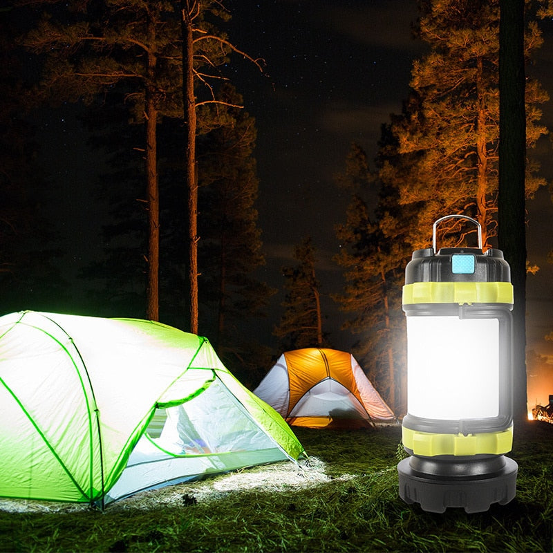 Camping Lantern Rechargeable 3000 Capacity Power Bank Camping Flashlight Waterproof Led Portable Camping Lamp Torch Flash Light