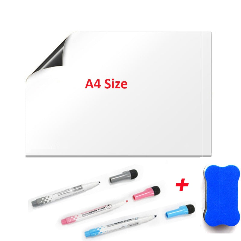 Magnetic Whiteboard Fridge Magnets Dry Wipe White Board