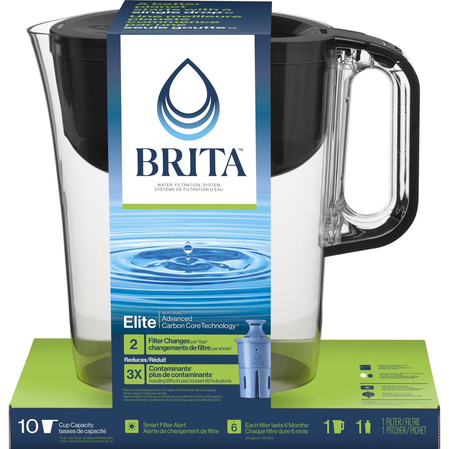 Brita Large 10 Cup Water Filter Pitcher