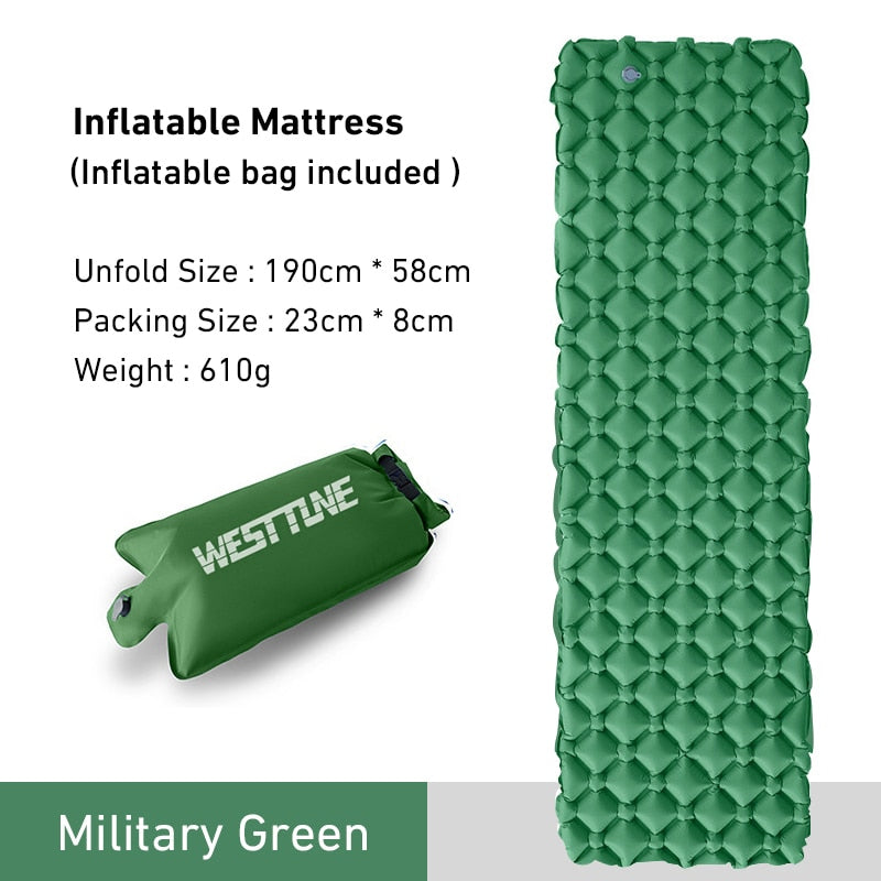 Outdoor Sleeping Pad - Camping Inflatable Mattress