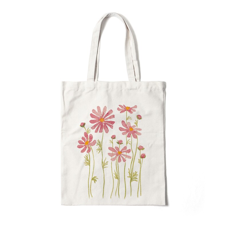 Floral Canvas Tote Bags