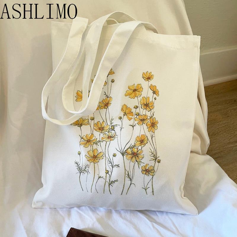 Floral Canvas Tote Bags