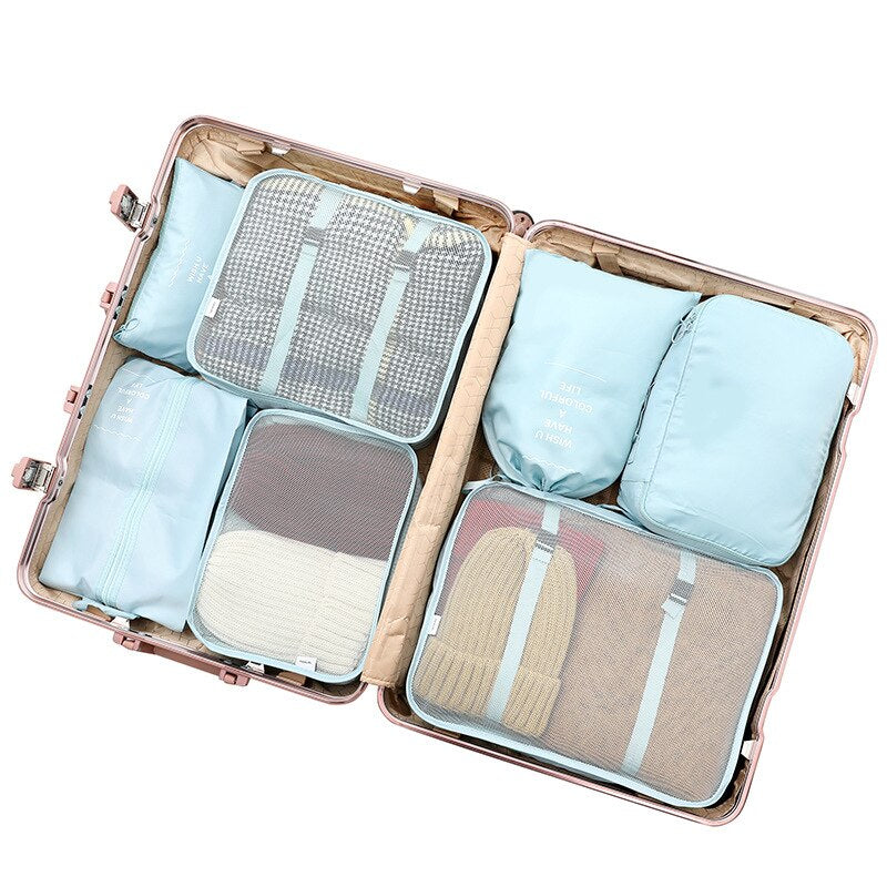 6/7/8 Piece Set Travel Storage Bags