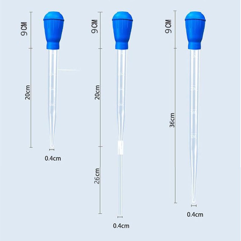 Lengthen Pipettes Aquarium siphon fish tank vacuum cleaner - Tools for aquarium water changer 29cm 45cm 30ml 50ml