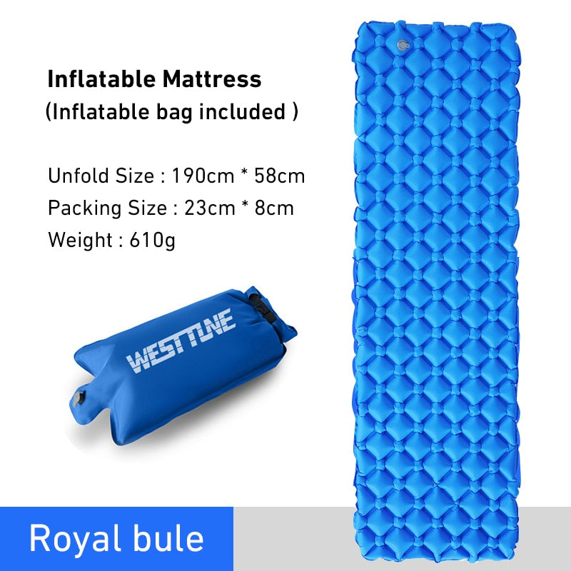 Outdoor Sleeping Pad - Camping Inflatable Mattress