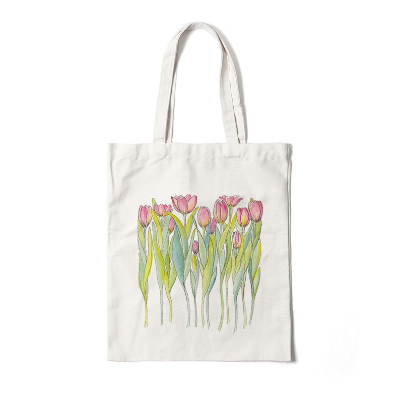 Floral Canvas Tote Bags