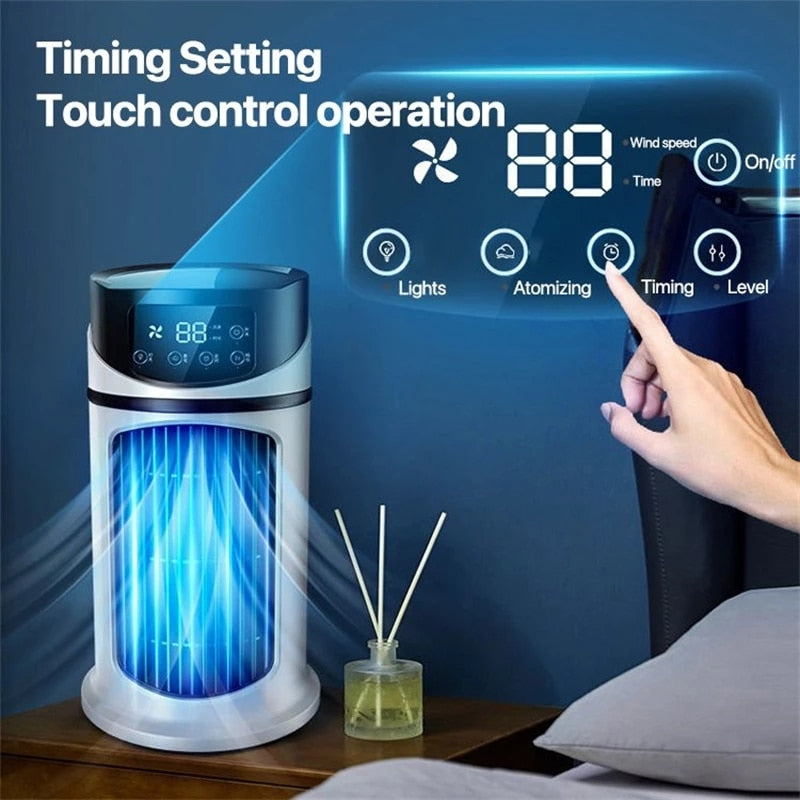 Portable Mini Air Conditioner Air Cooler Fan Water Cooling Fan