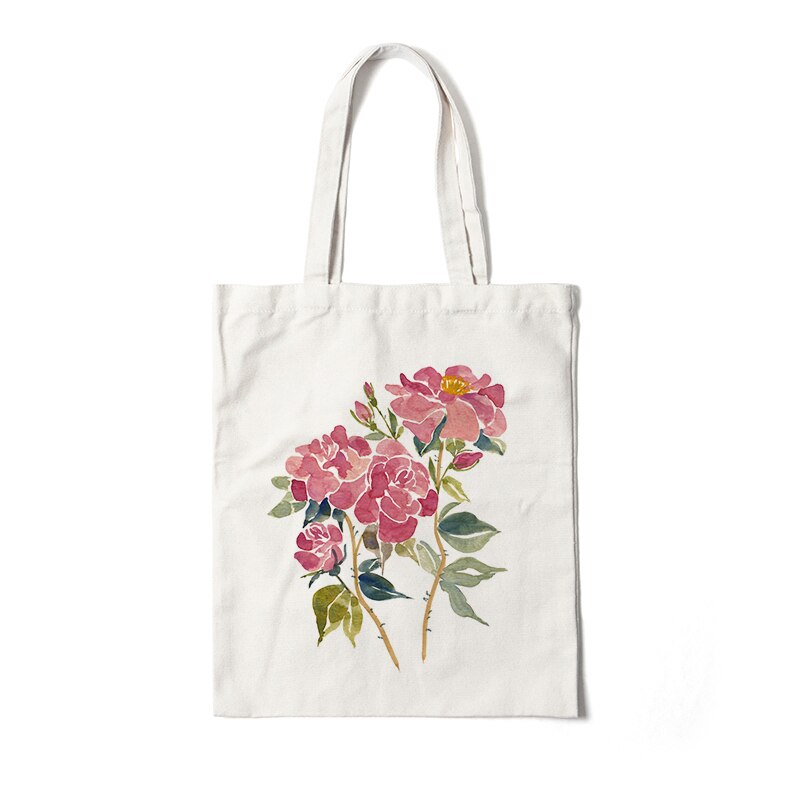 Floral Canvas Tote Bags