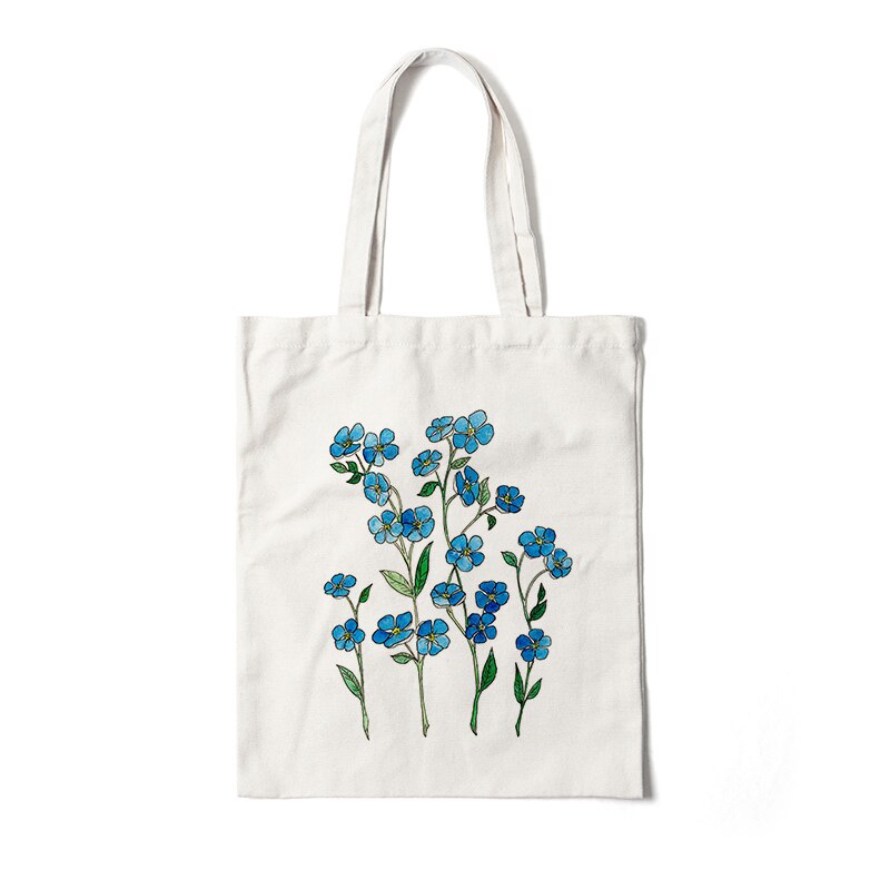 Floral Canvas Tote Bags