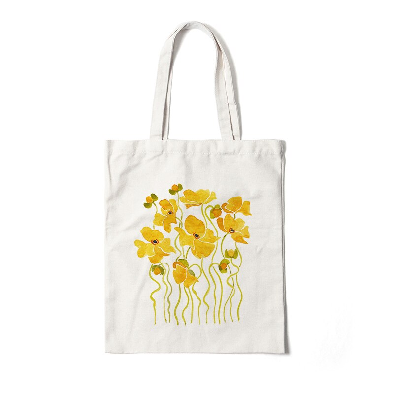 Floral Canvas Tote Bags