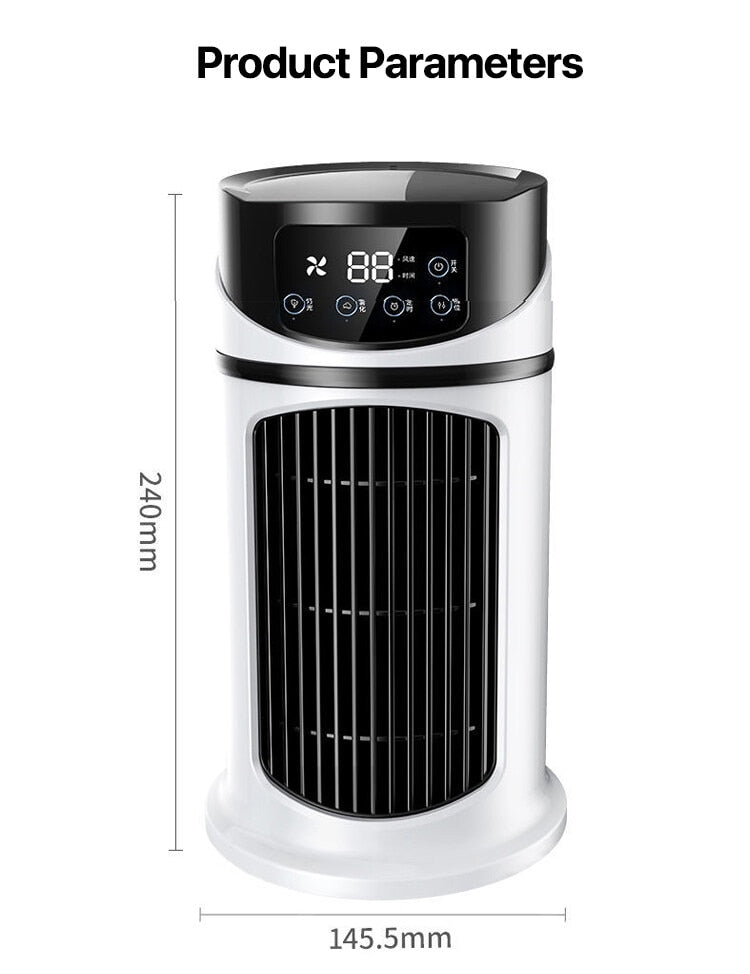 Portable Mini Air Conditioner Air Cooler Fan Water Cooling Fan