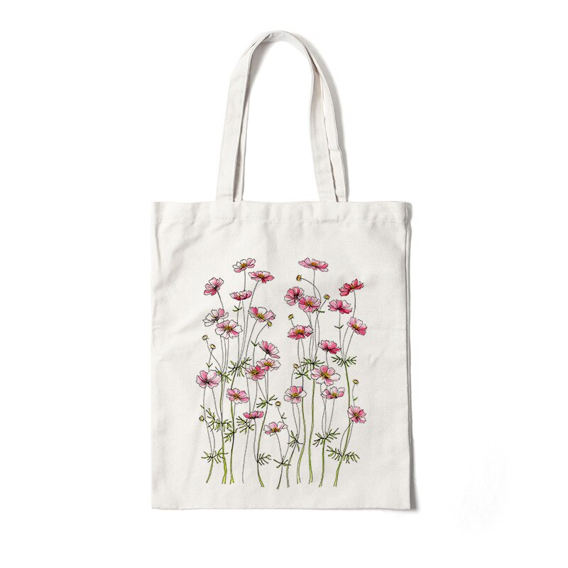 Floral Canvas Tote Bags