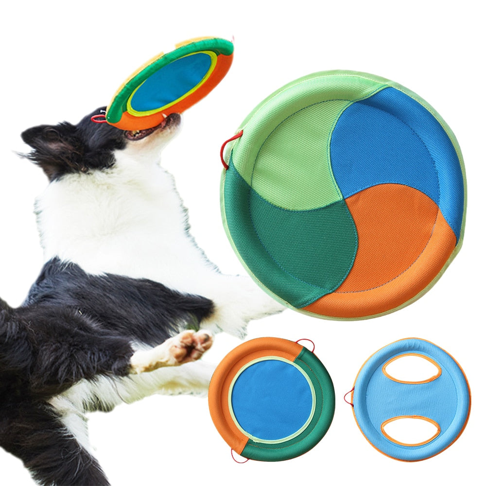 Frisbee Dog Interactive Playtime Training Cloth Toy