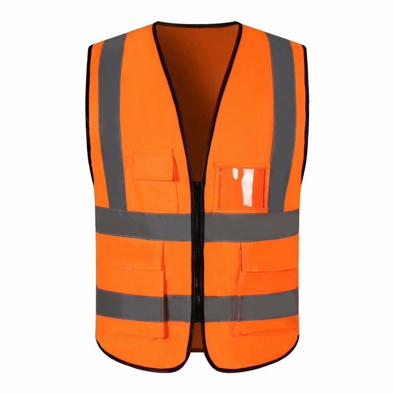 Multi-pocket Reflective Safety Vest Bright