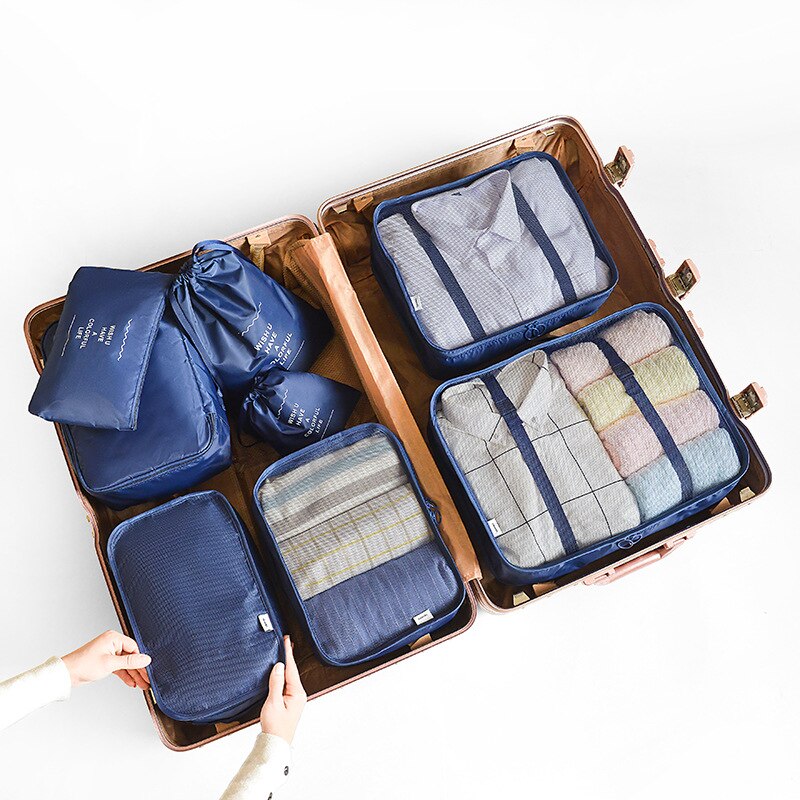 6/7/8 Piece Set Travel Storage Bags