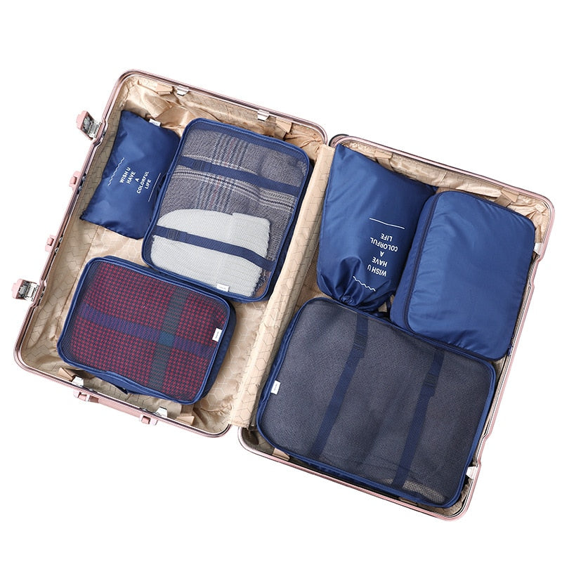 6/7/8 Piece Set Travel Storage Bags