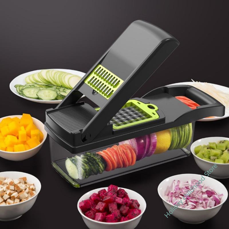 7 In 1 Food Vegetable Salad Fruit Peeler Cutter Slicer Dicer Chopper Grater Potato Cutting Device Vegetable Cutter Kitchen Tools