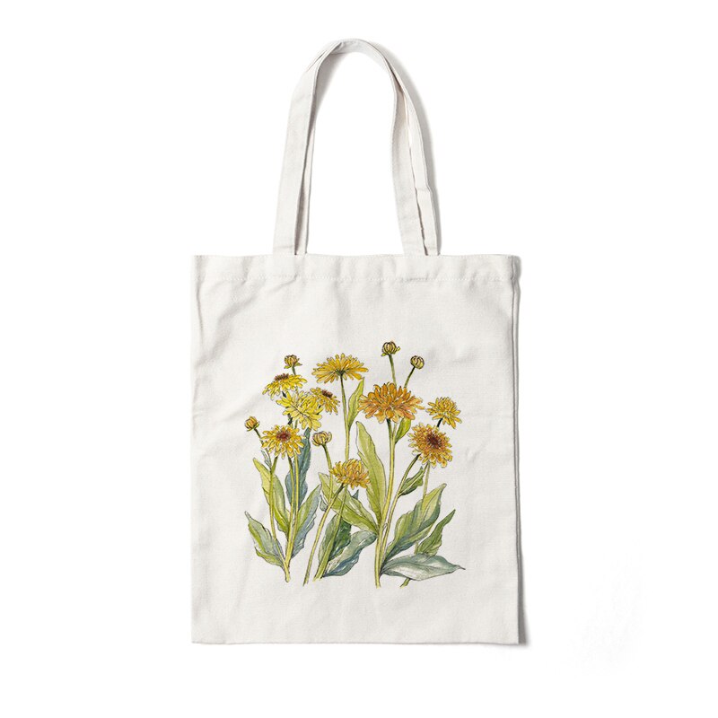 Floral Canvas Tote Bags